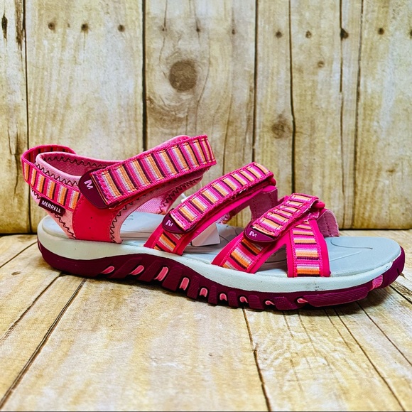 Merrell Girls Spinner 3 Strap Sandal - Picture 2 of 16